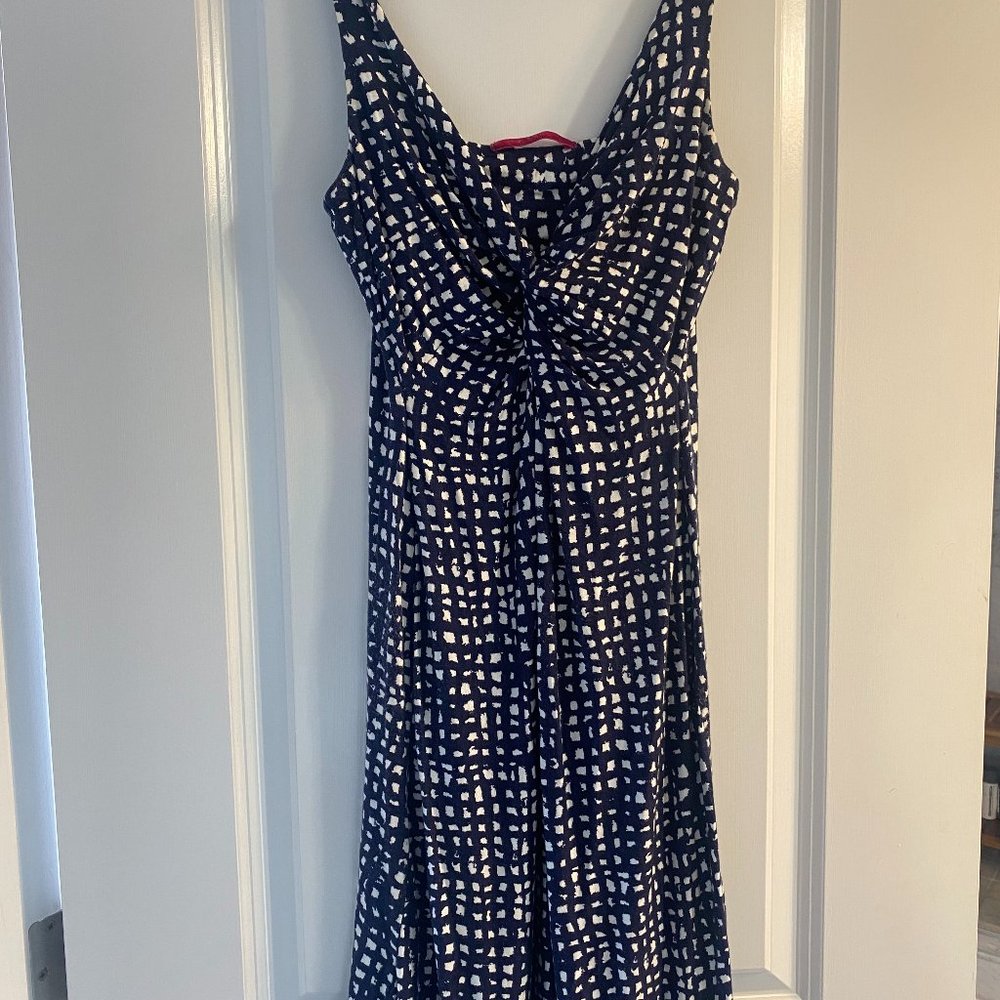 BRAND VELVET SUMMER COTTON STRETCH MIDI DRESS